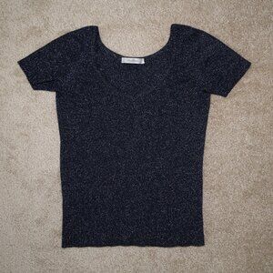 Authentic Max Mara short sleeves knit Top XS/S blue
